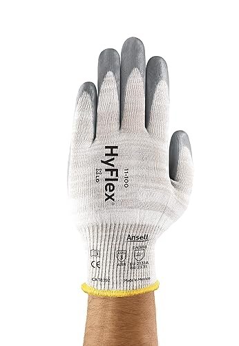 HyFlex 11-100 Touchscreen Compatible Cut-Resistant Industrial Gloves